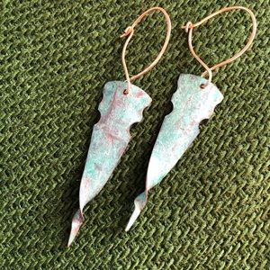 Beautiful copper earrings - last chance!